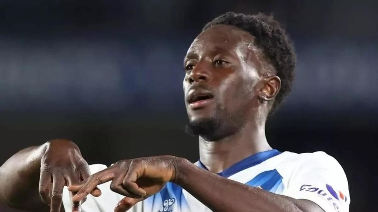 Yussi Diarra celebra un gol.