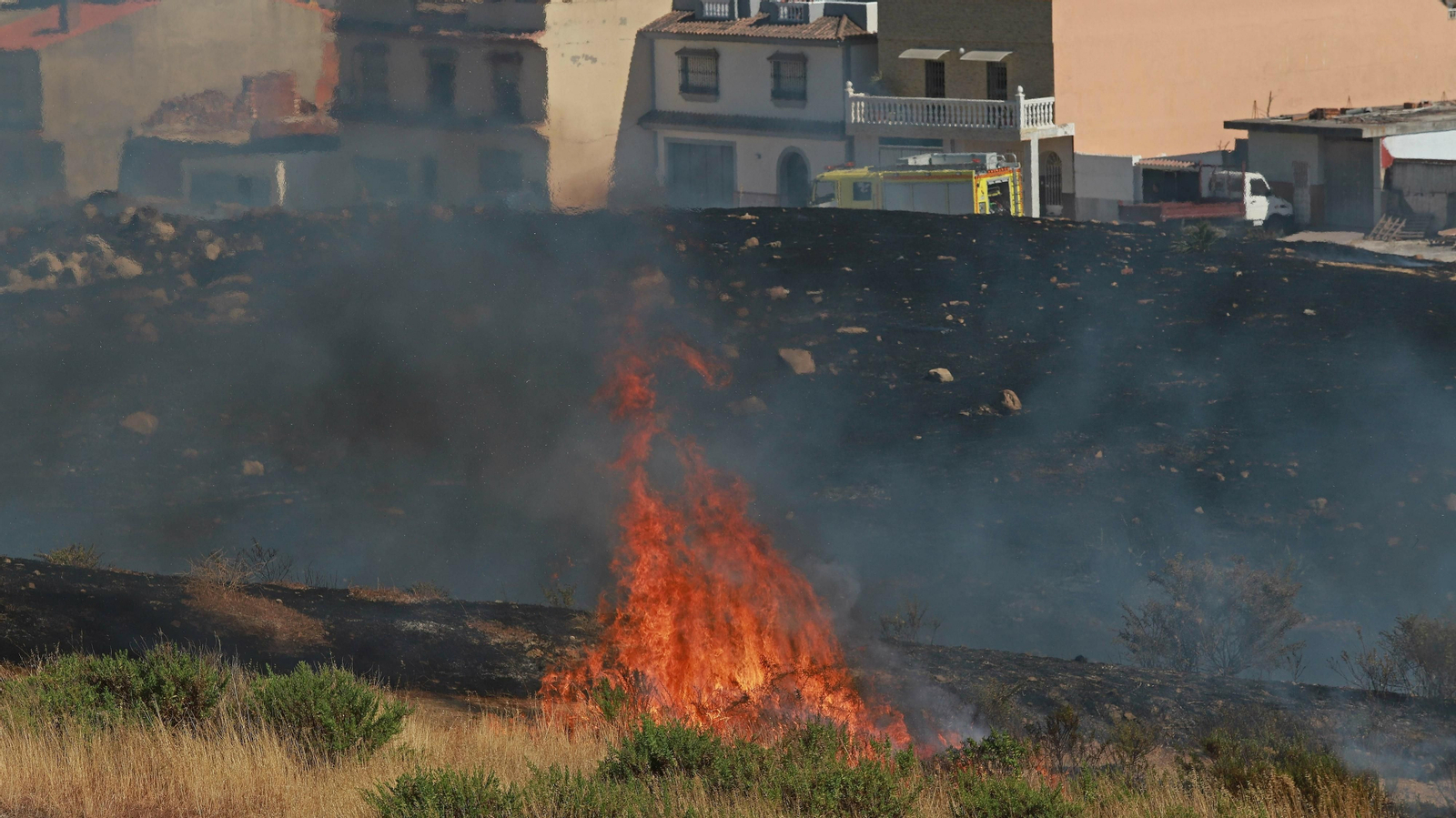 Incendio en la barriada de El Cobre