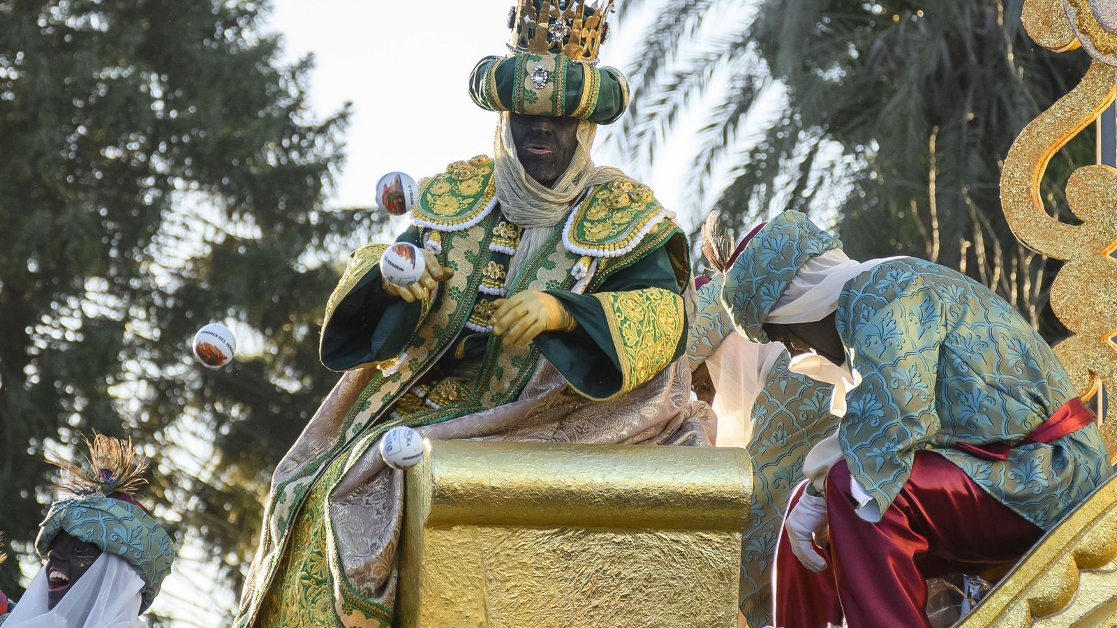 José Luis del Serranito, el Baltasar más taurino de la Cabalgata de Reyes de Sevilla.
