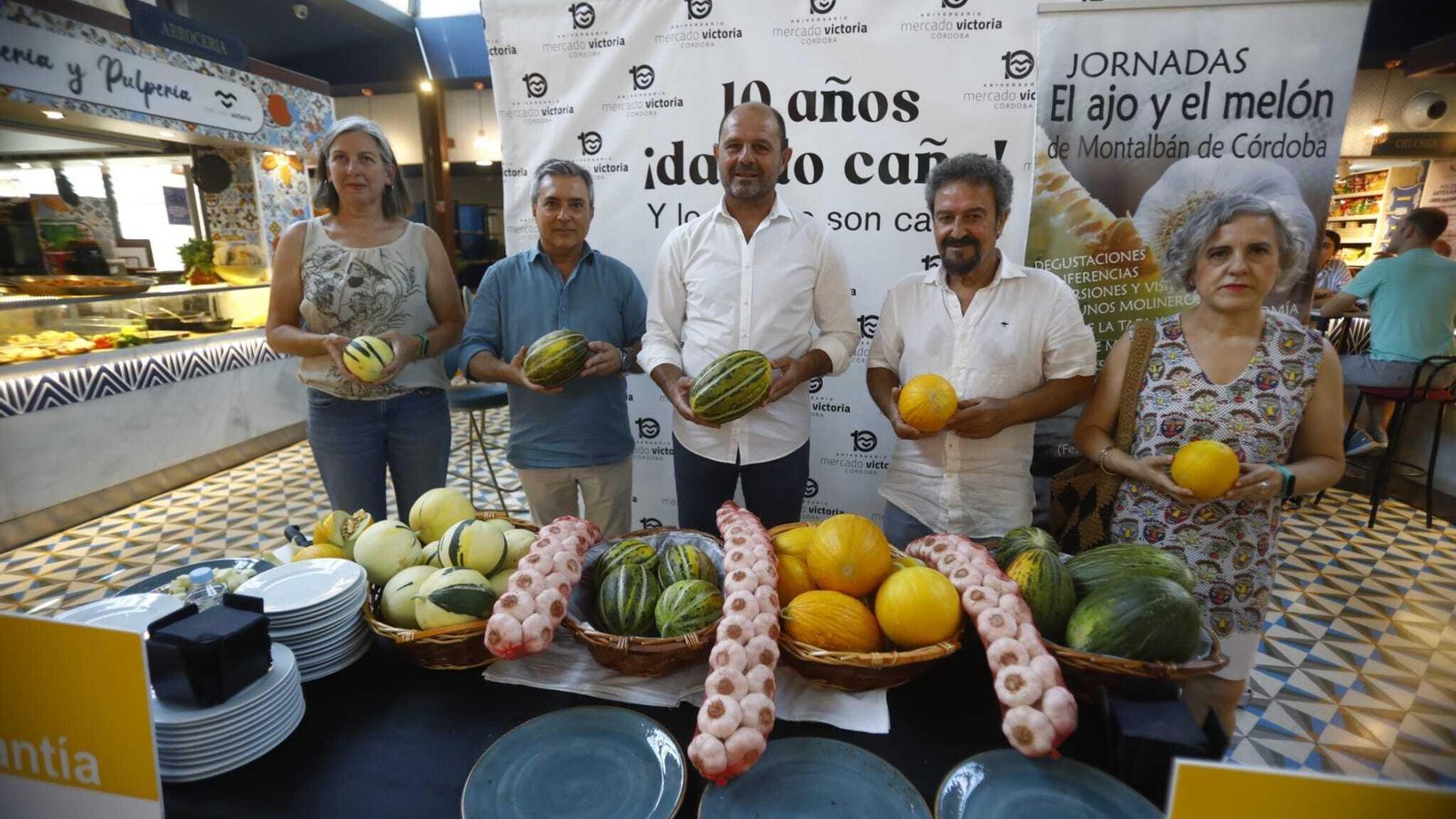 Miguel Ruz Salces, alcalde de Montalbán, acudió a la presentación de las populares jornadas al Mercado Victoria