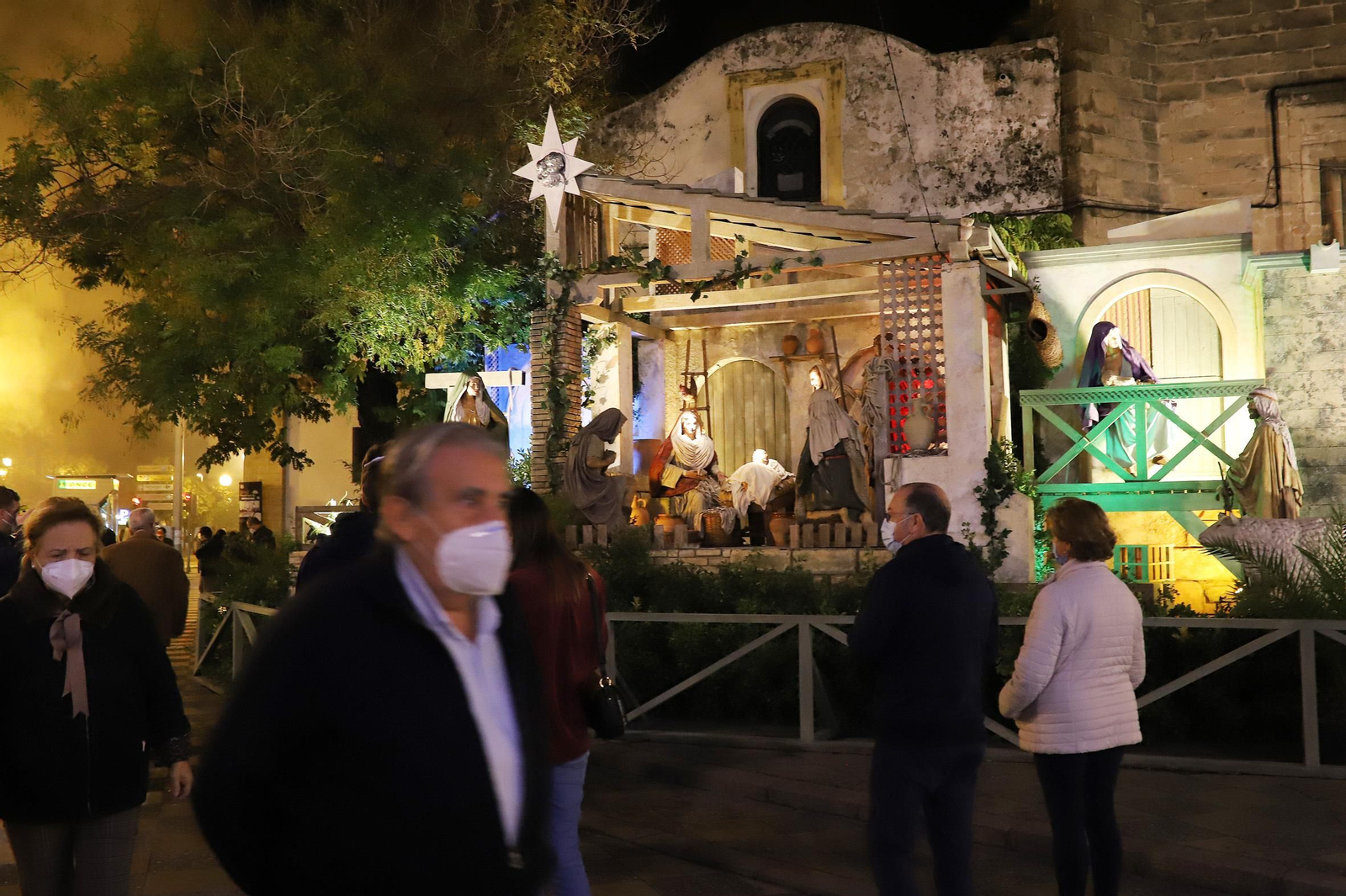Encendido del alumbrado de Navidad 2020 en Jerez