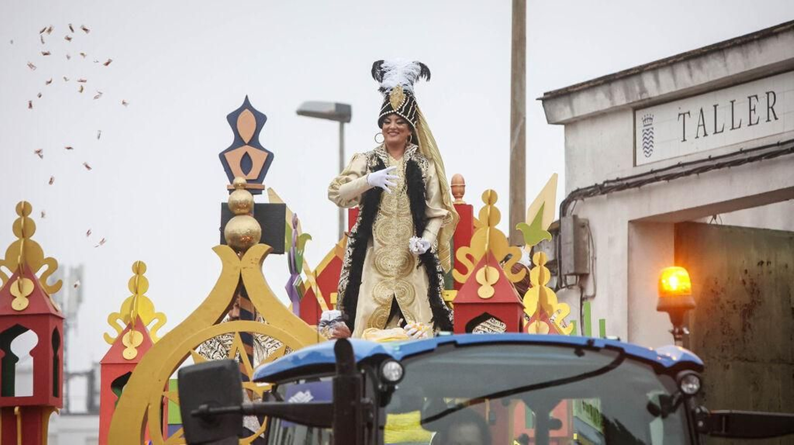 La Cartera Real (Dolores Argudo), en un momento de la Cabalgata este 2 de enero.