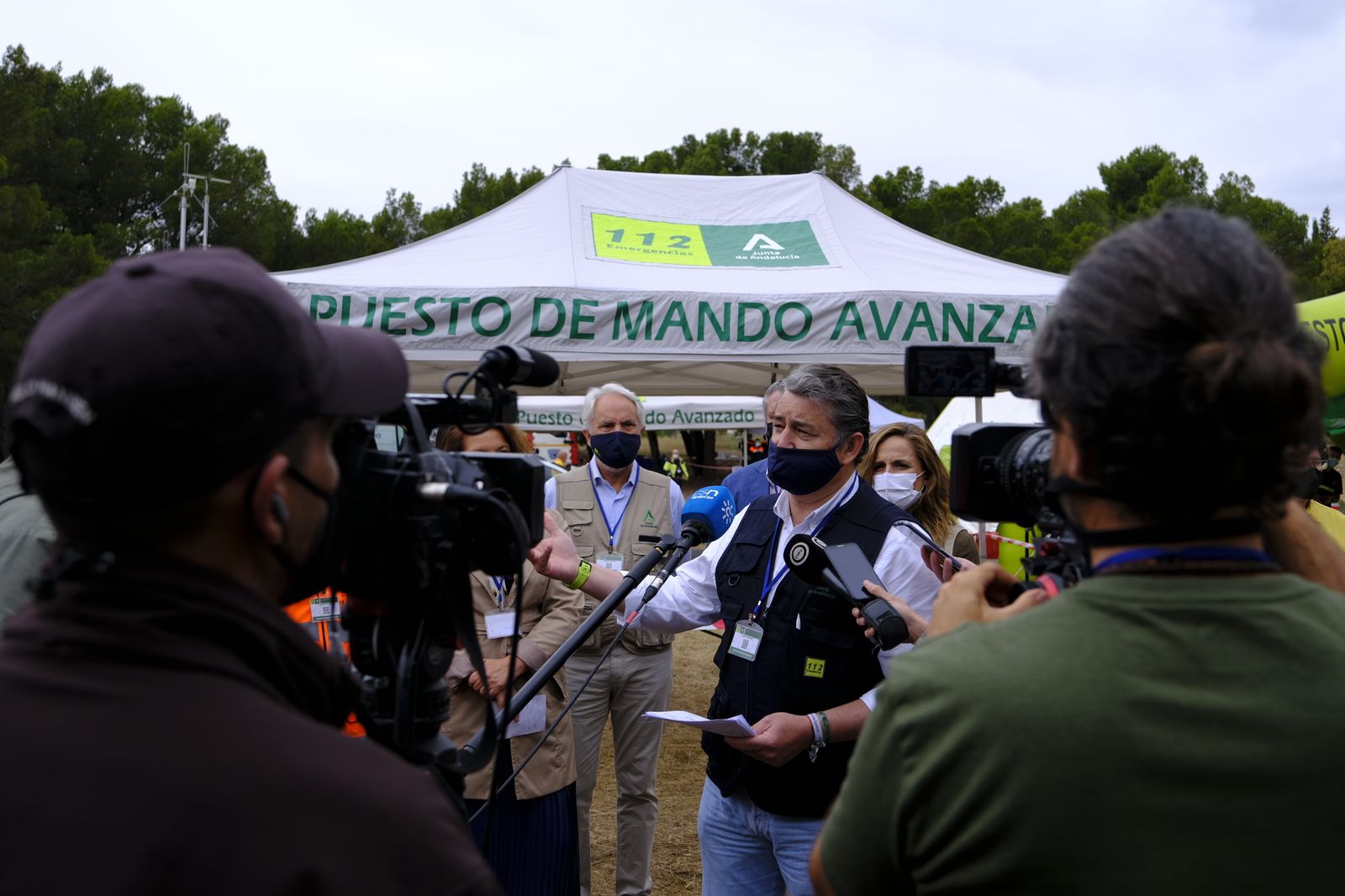 Fotogalería simulacro incendio forestal. Parque periurbano de Castala. Berja (Almería)