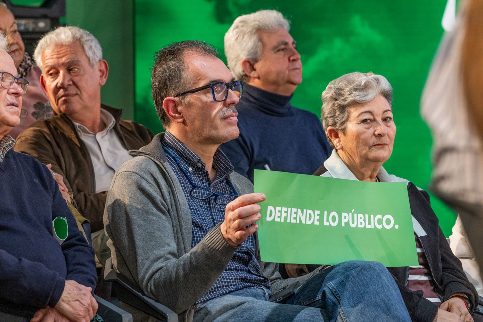 Acto en defensa de los servicios públicos para celebrar el 28F en Jaén