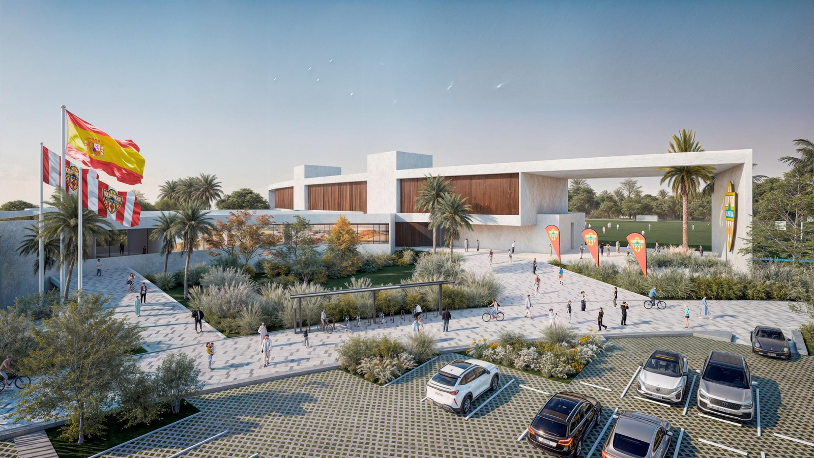 Diseño de la Ciudad Deportiva de la UD Almería en El Toyo.