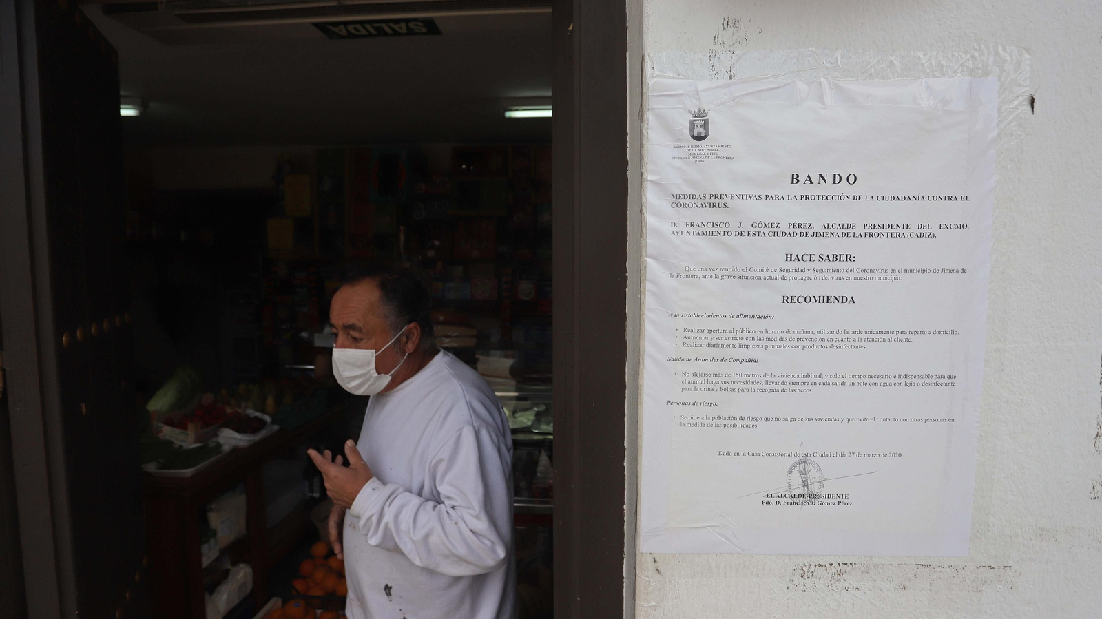 Fotos del confinamiento por el estado de alarma en Jimena de la Frontera