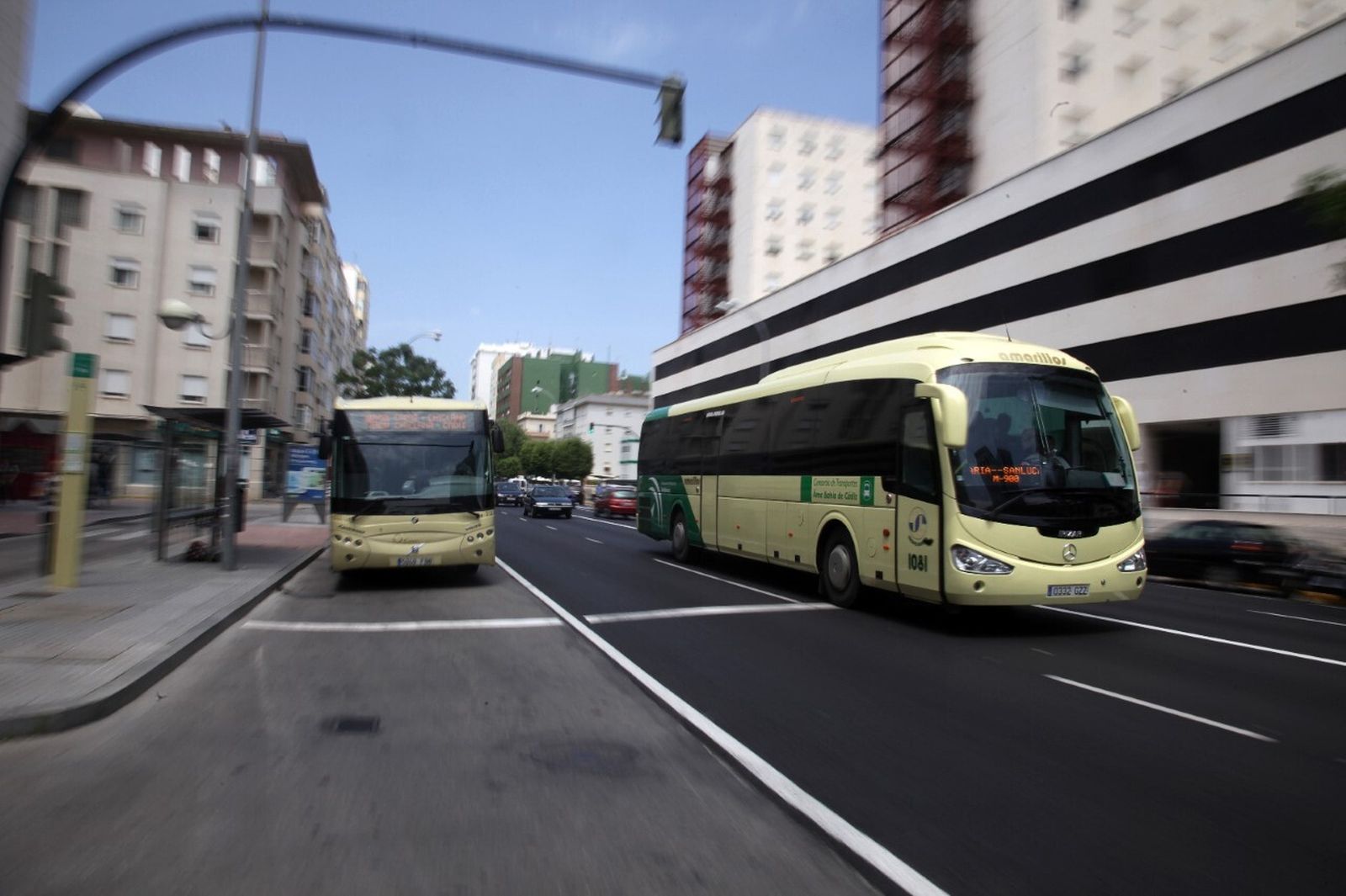 Autobuses del Consorcio Metropolitano.