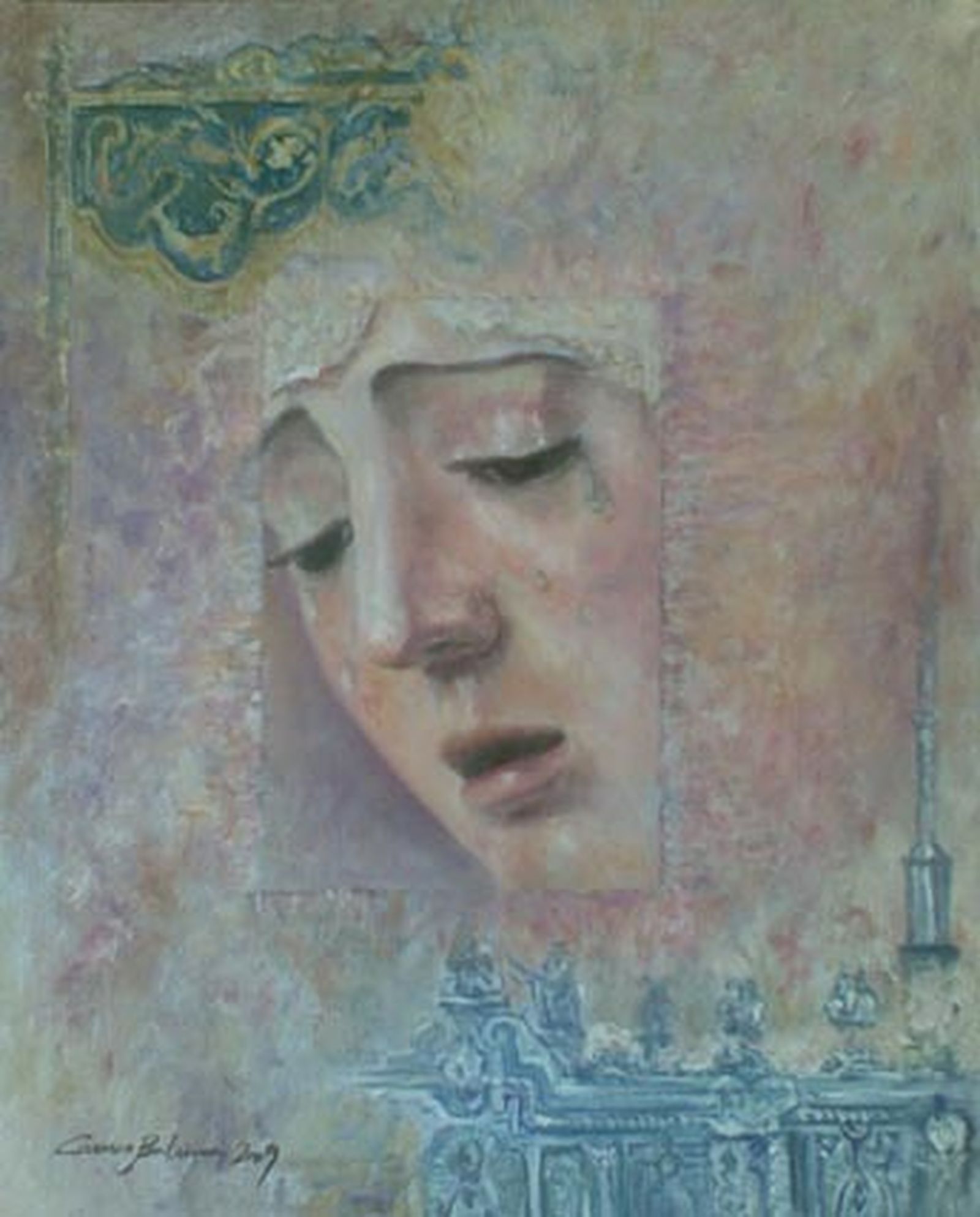 La pintora y restauradora Carmen Bahima ha pintado la portada del boletín de la Estrella