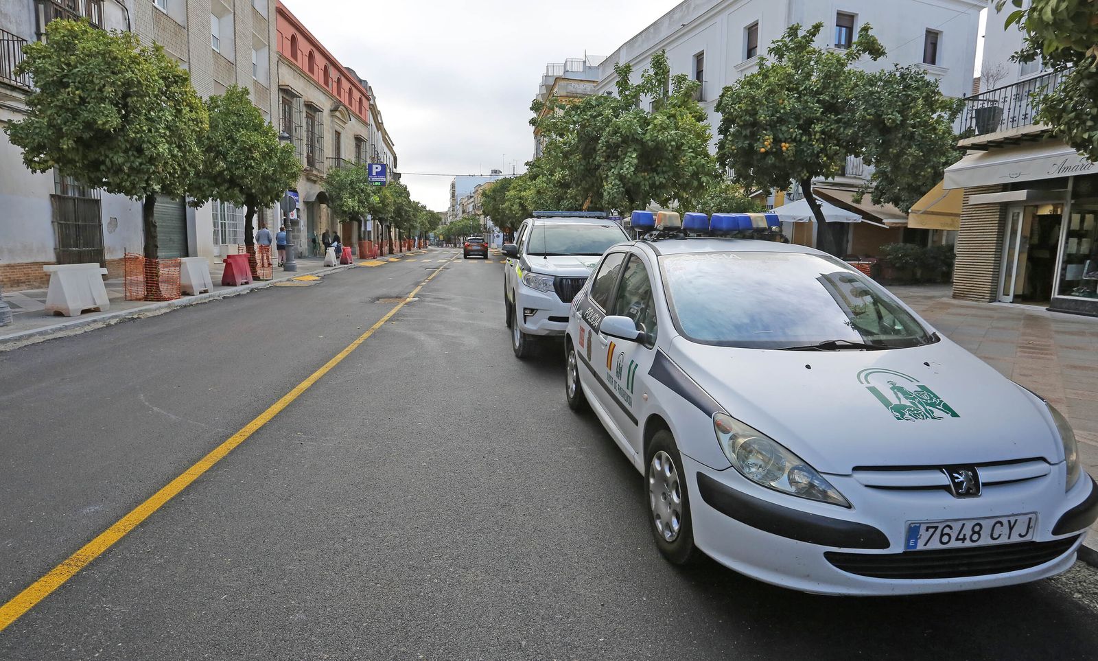 La policía autonómica levanta acta de las obras del eje Corredera,Esteve y calle Cerrón