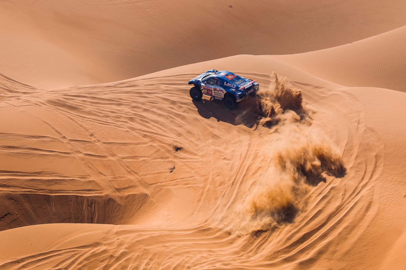 Las mejores fotos del Dakar por las dunas