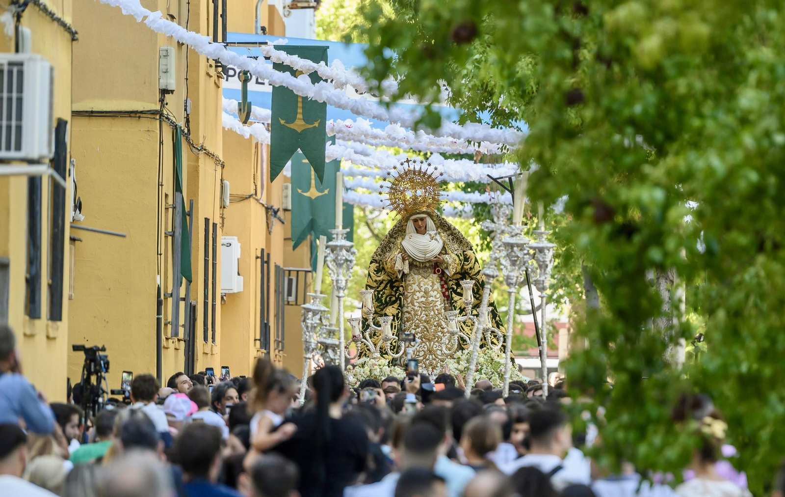 La Virgen cuando llegó a Las Letanías.