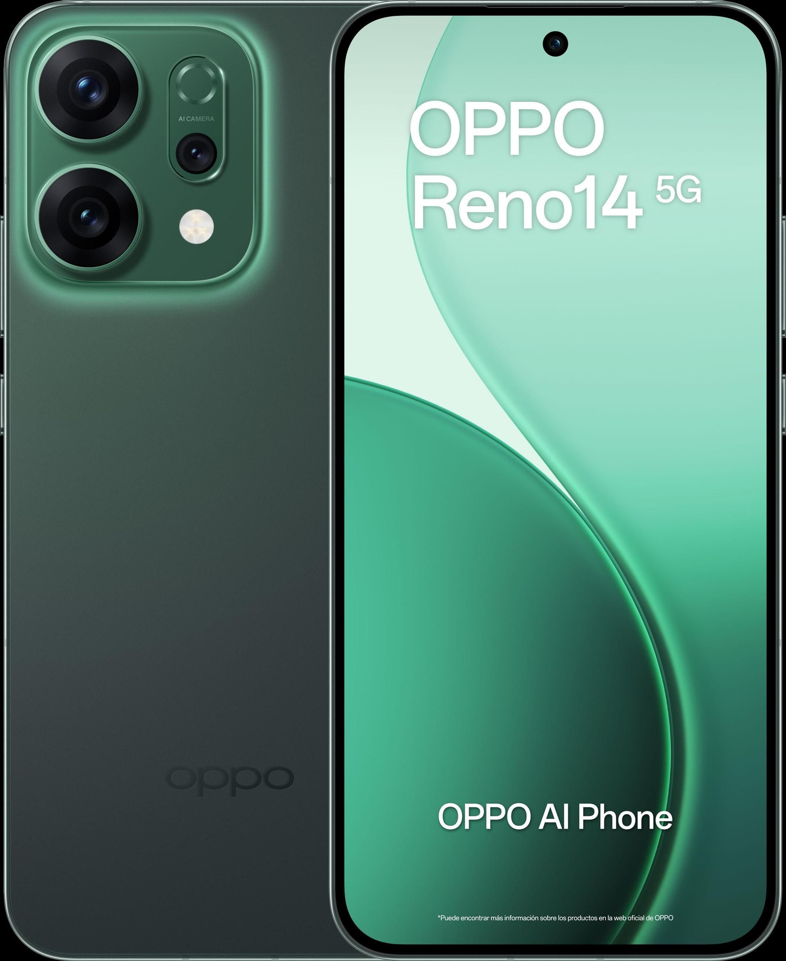 Oppo Reno14 Luminous Green