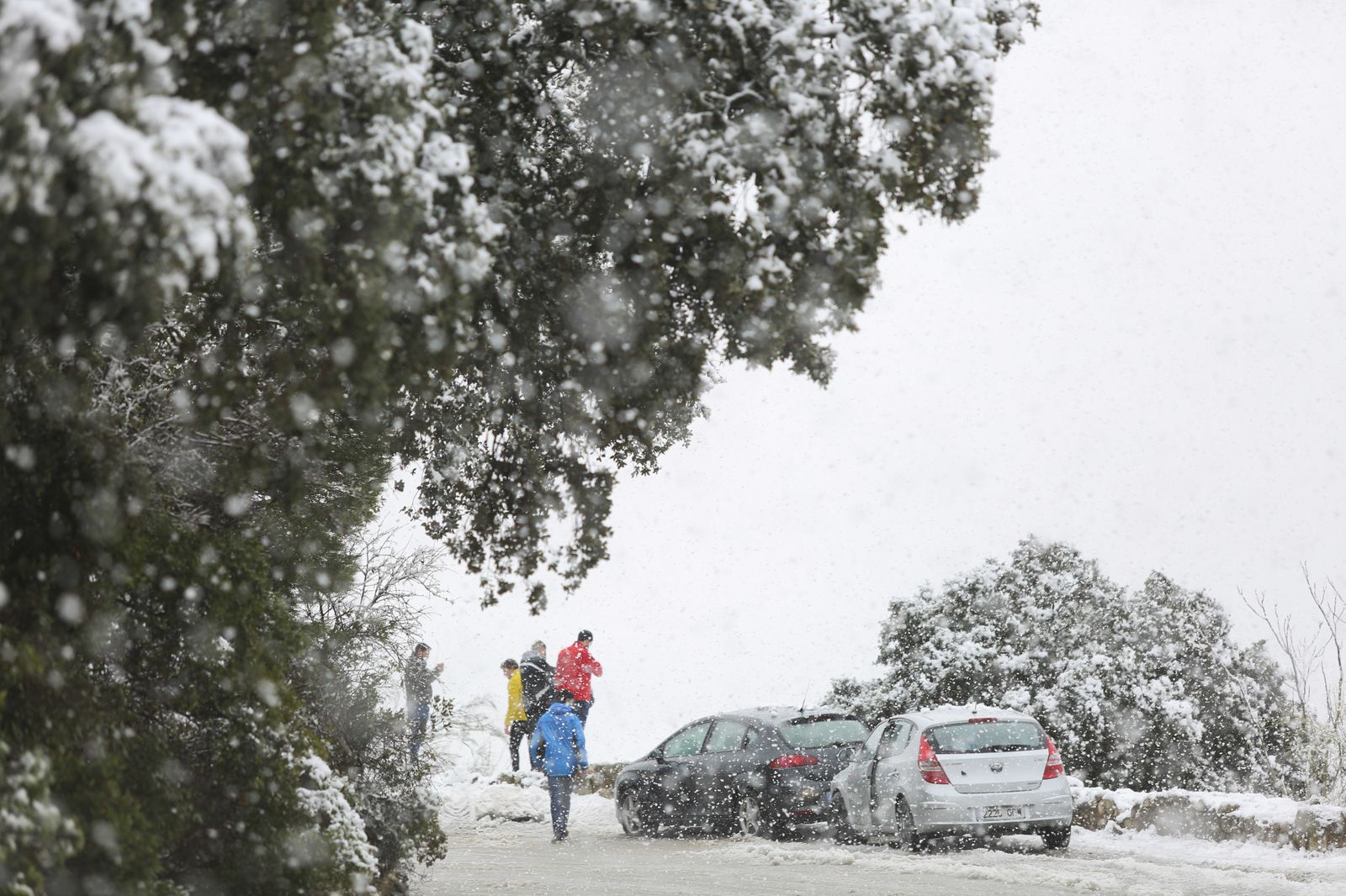 Las imágenes de la nevada en Málaga