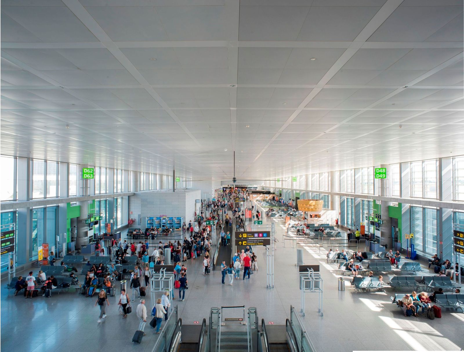 Zona de embarque de la terminal 3 del aeropuerto de Málaga