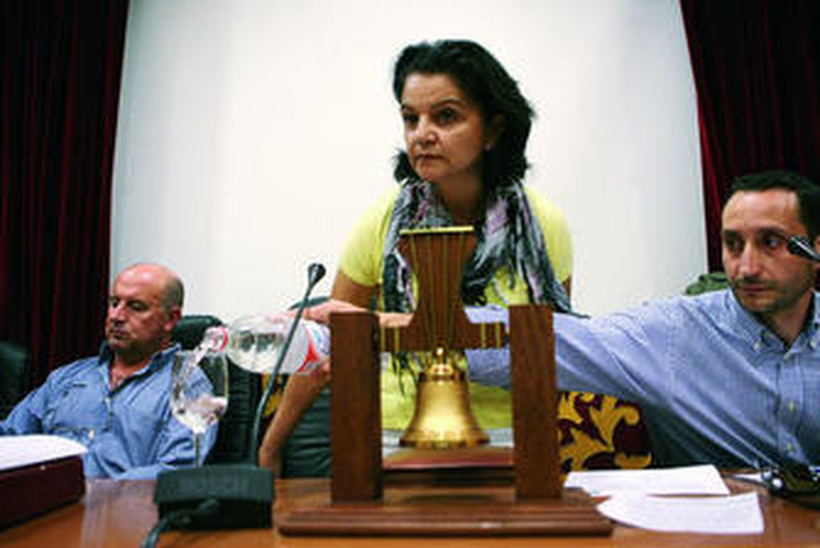 Mariana Pérez, durante el Pleno del pasado miércoles.