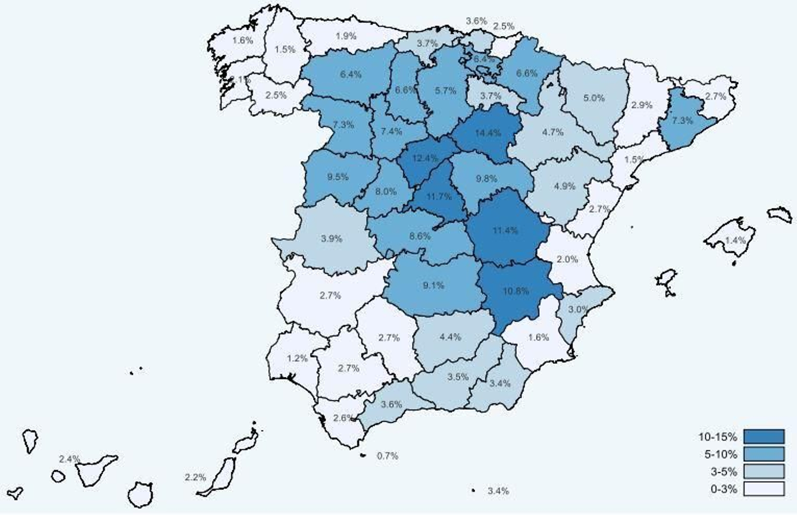 Mapa de anticuerpos ante el Covid, según el tercer estudio nacional de seroprevalencia.