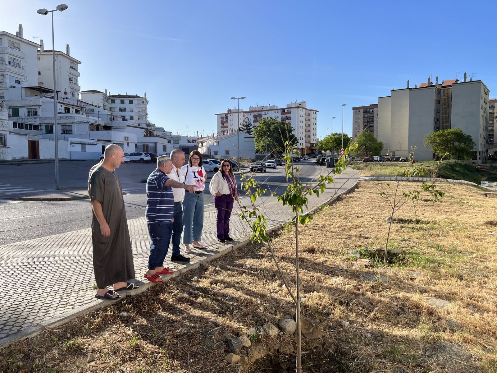 Visita de IU Algeciras al Saladillo.