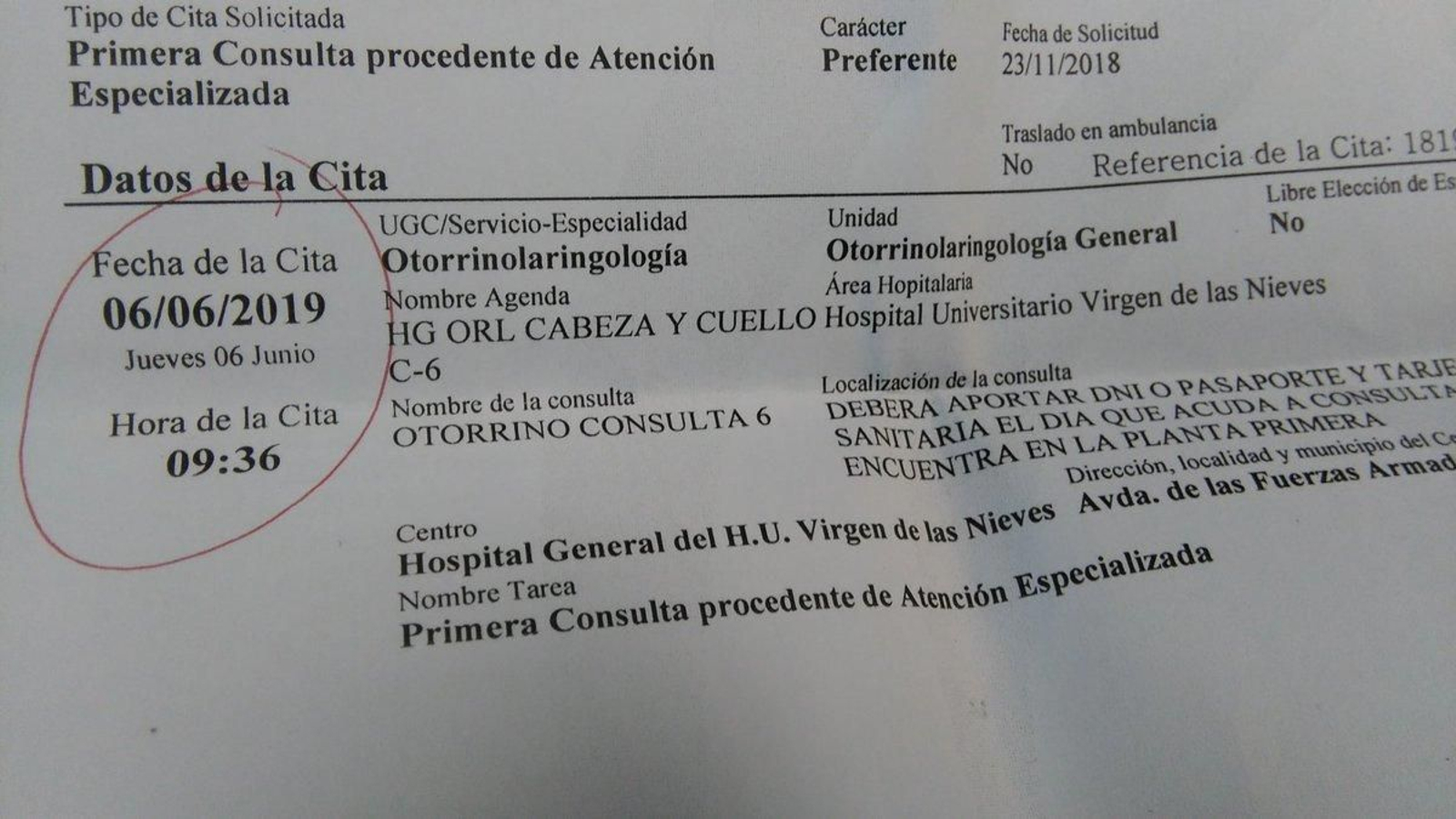 Una embaraza tendrá que esperar 8 meses para visitar al especialista por una parálisis facial
