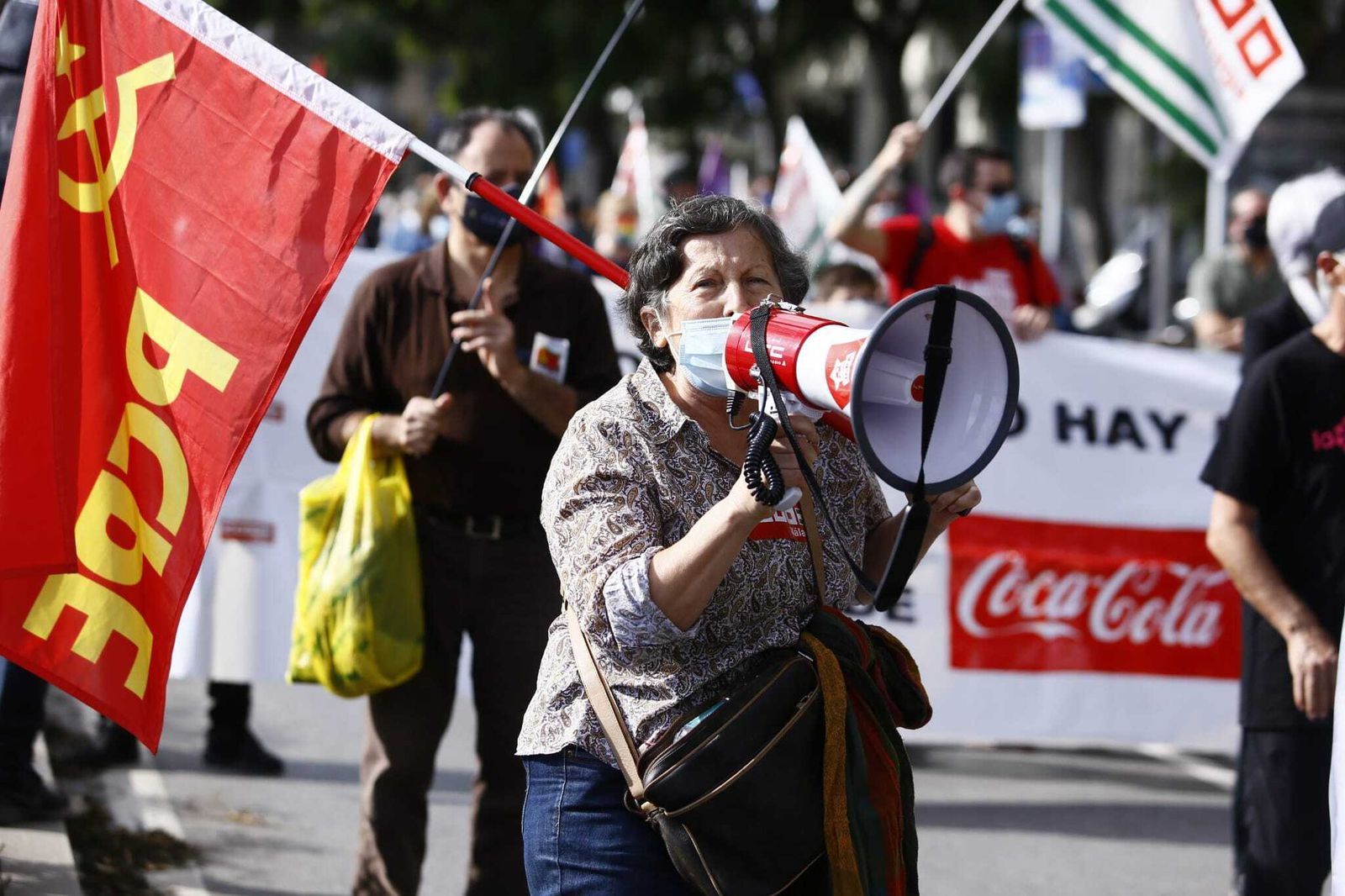 Fotos de la manifestación en Málaga en defensa de la industria local
