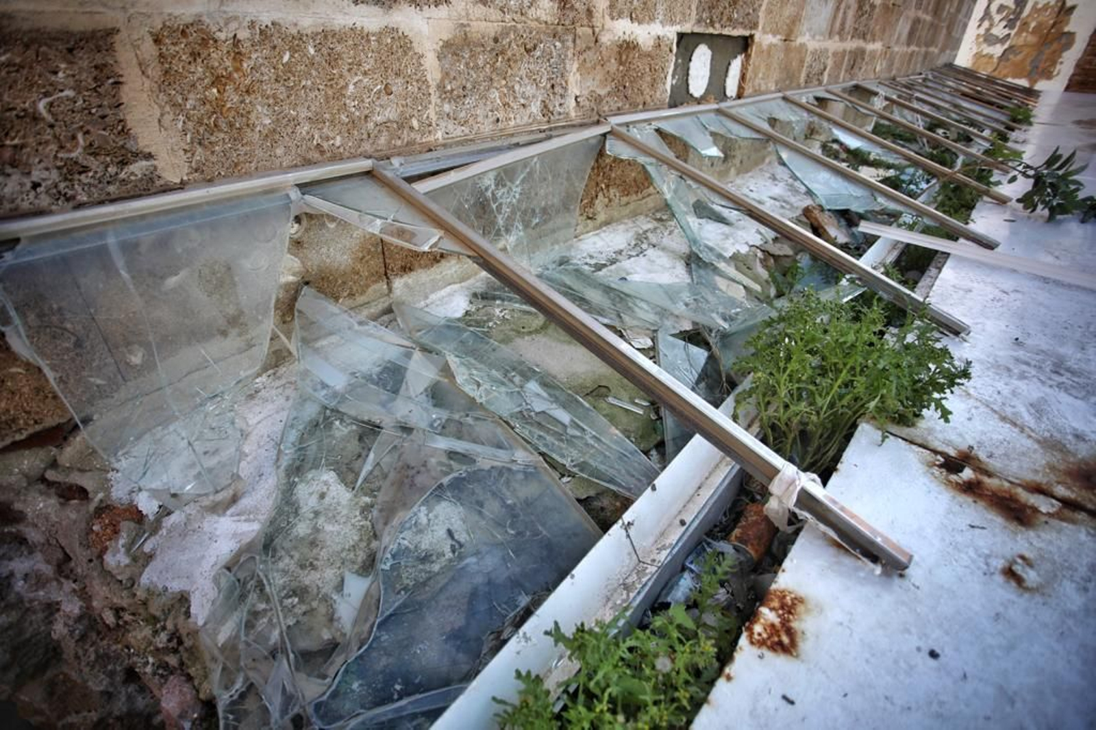 Estado de la zona de Entrecatedrales  y el yacimiento de la Casa del Obispo.