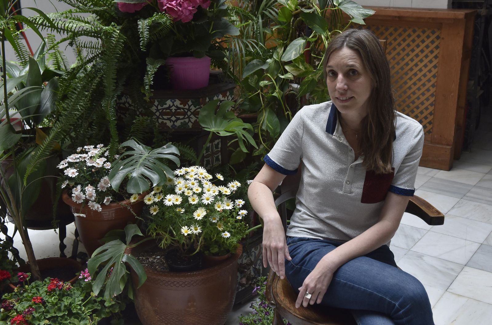 La mallorquina afincada en Barcelona Llucia Ramis, fotografiada en su visita a Sevilla.