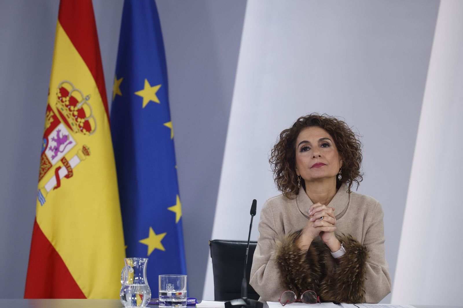 La vicepresidenta y ministra de Hacienda, María Jesús Montero, este martes.