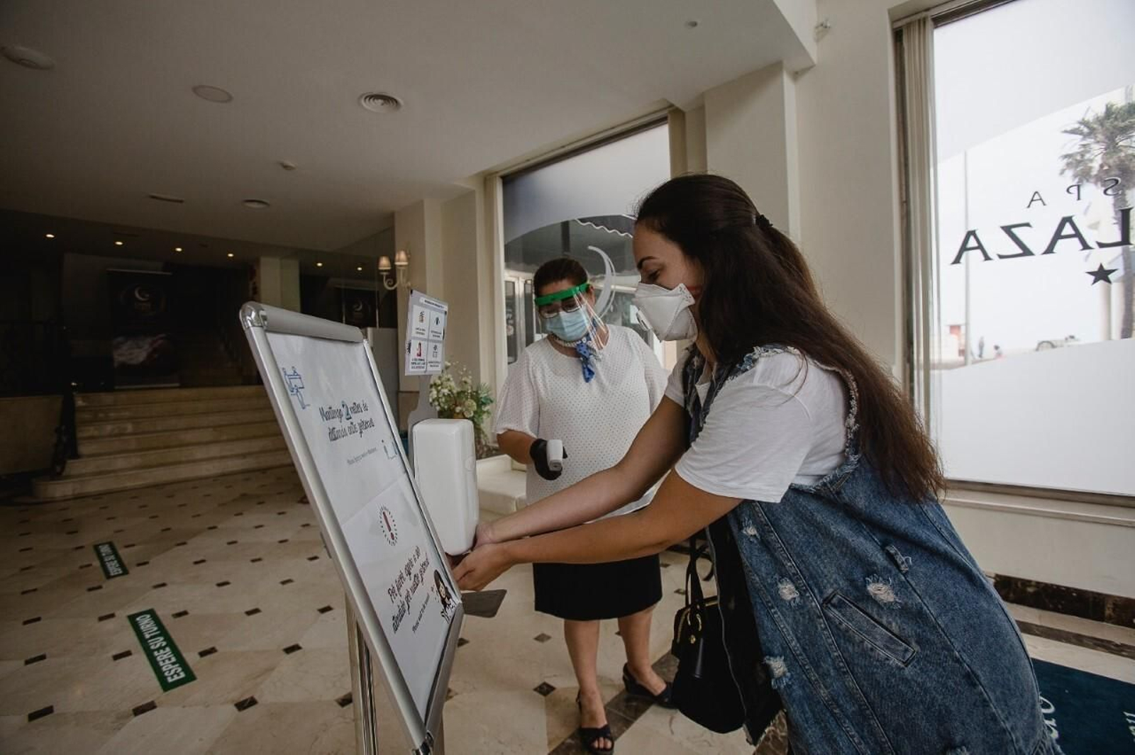 El hotel abrió este lunes y lleva a rajatabla el cumplimiento de las normas sanitarias para evitar contagios