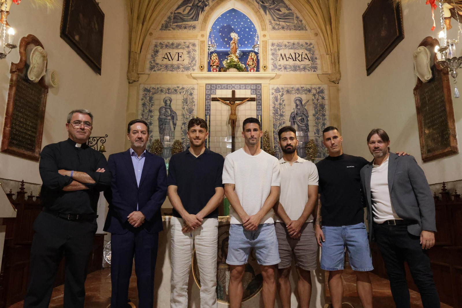 Las fotos de la visita del Córdoba CF al Santuario de la Virgen de La Fuensanta