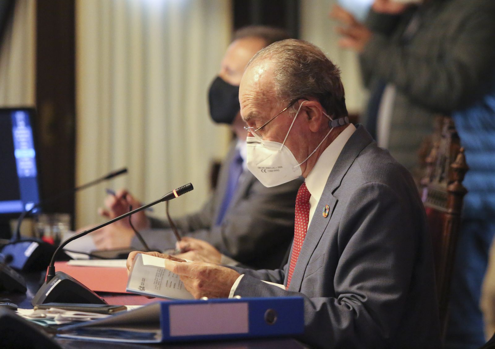 El alcalde de Málaga, Francisco de la Torre, durante un pleno en el Ayuntamiento.