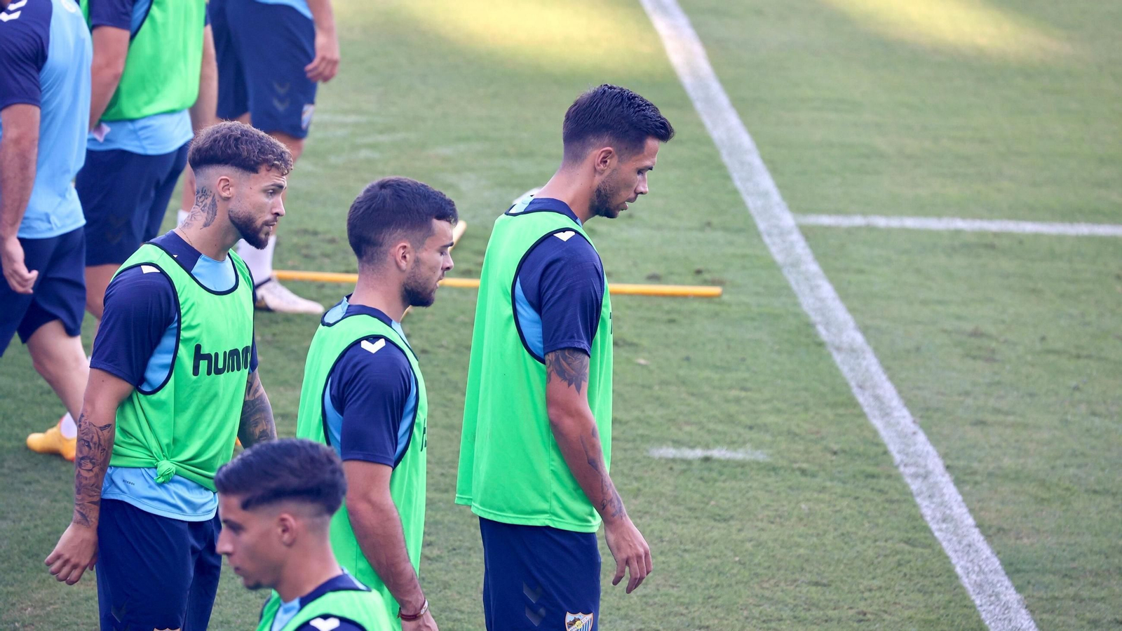 Entrenamiento del Málaga CF. Entrenamiento del Málaga CF.