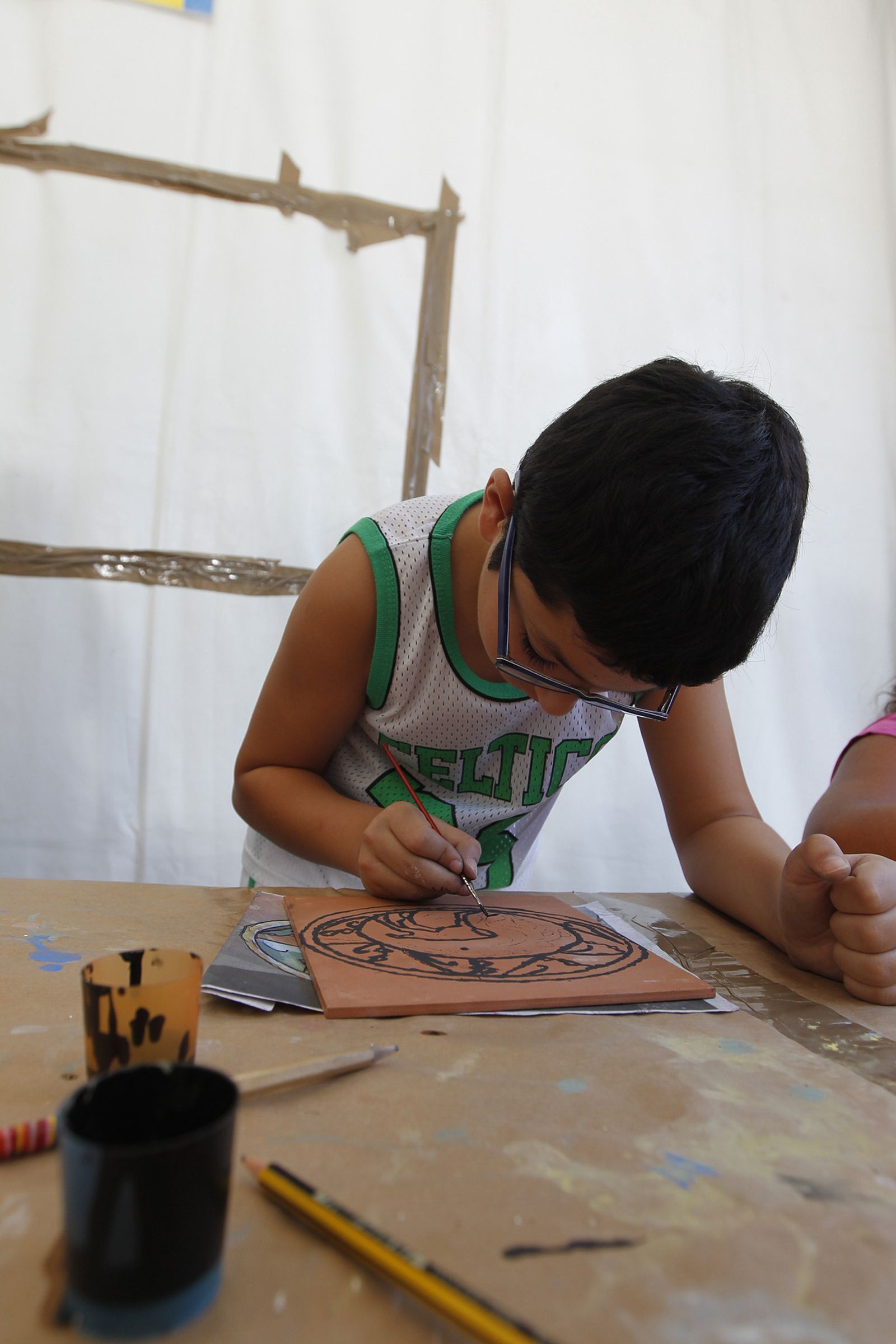 Taller cuerda-seca alfarería. Feria de Almería 2019