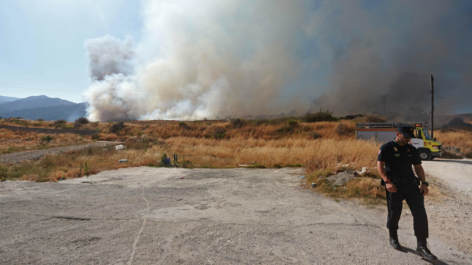 Incendio en la barriada de El Cobre