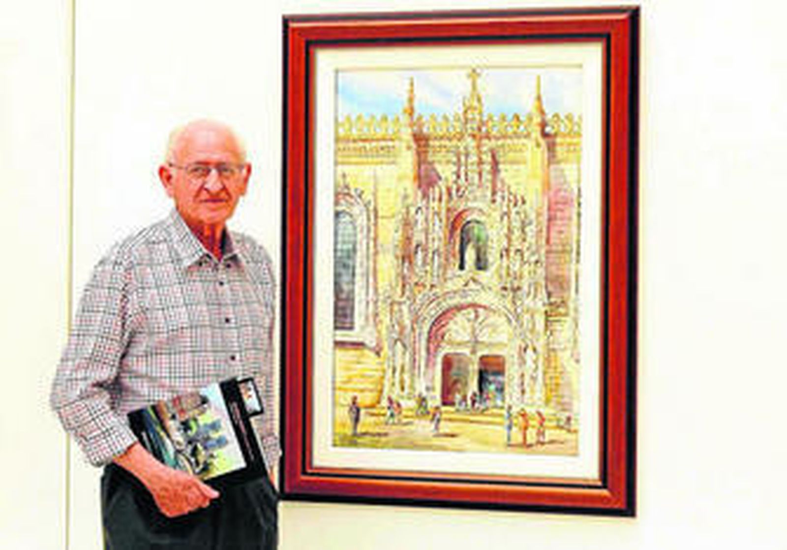 Dionisio Godoy, el acuarelista de Almería, que más ha tratado la arquitectura en su obra.