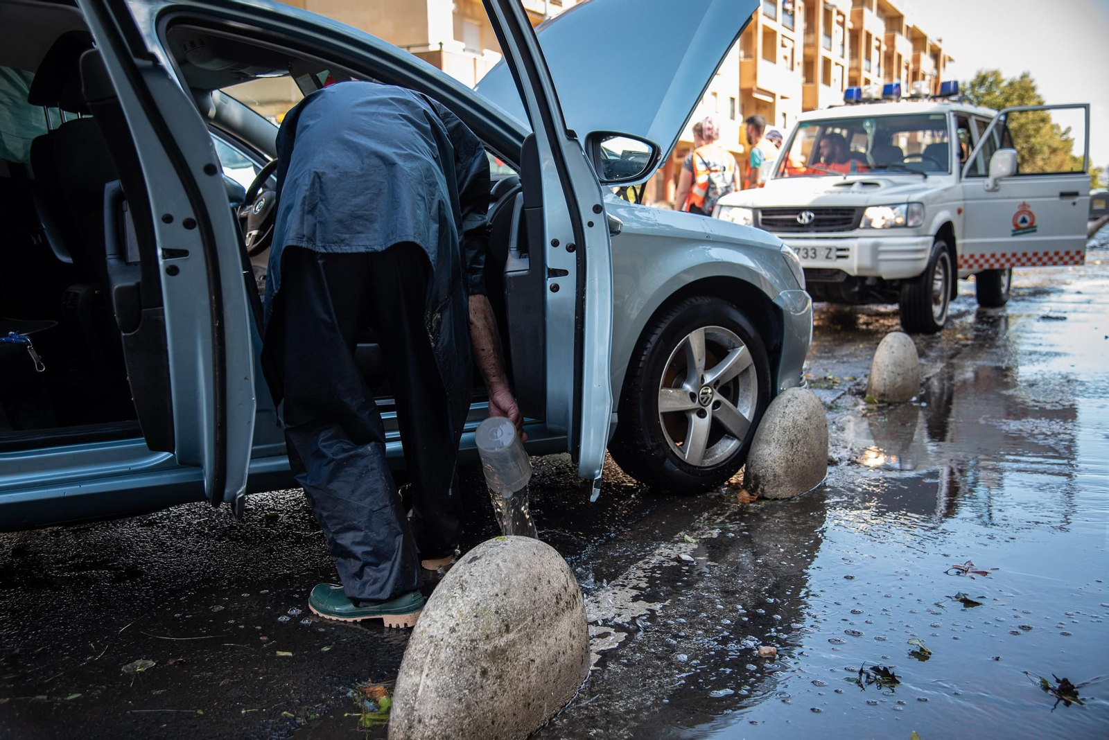 Imágenes de las inundaciones causadas por la lluvia en Isla Cristina
