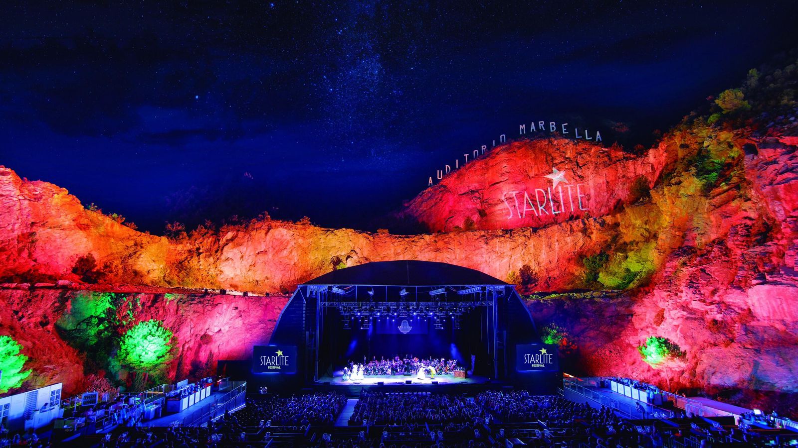 El auditorio de Starlite.