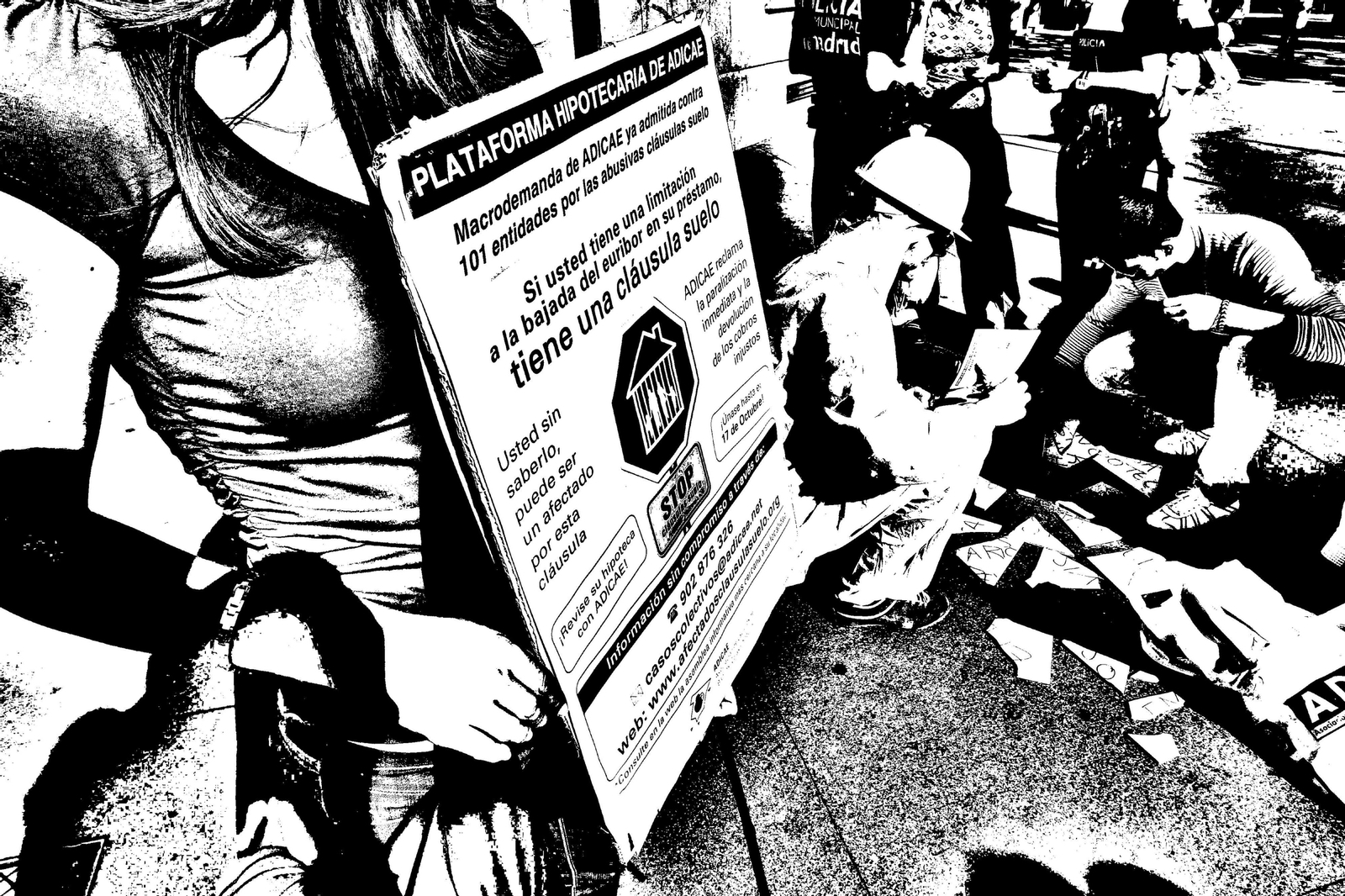 Una protesta de Adicae.