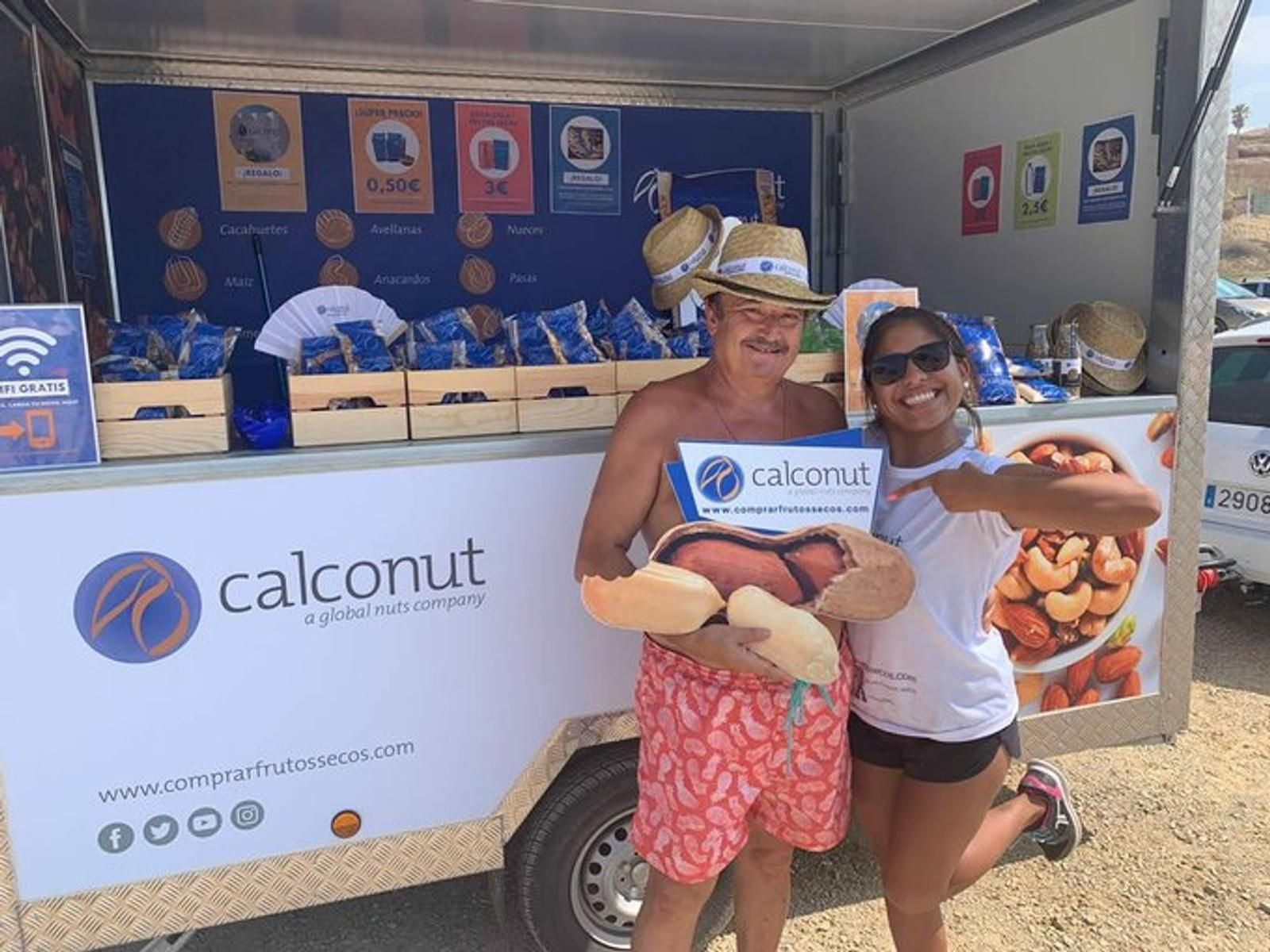 Calconut estuvo ayer en la Playa de Bolnuevo, en Mazarrón (Murcia).