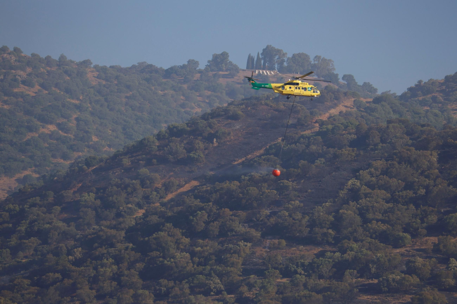 Las imágenes del incendio forestal de la Sierra de Córdoba