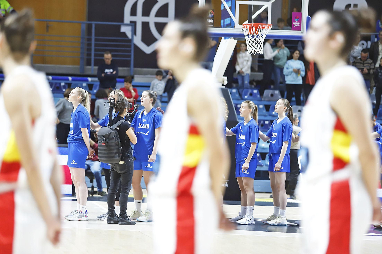Imágenes del partido de la Selección Española femenina de baloncesto contra Islandia en Huelva