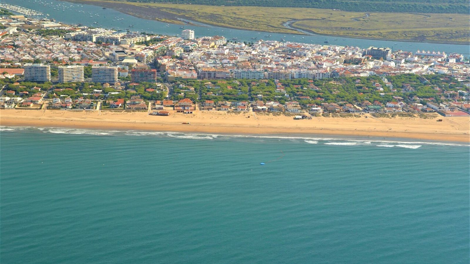 Imagen aérea de Punta Umbría