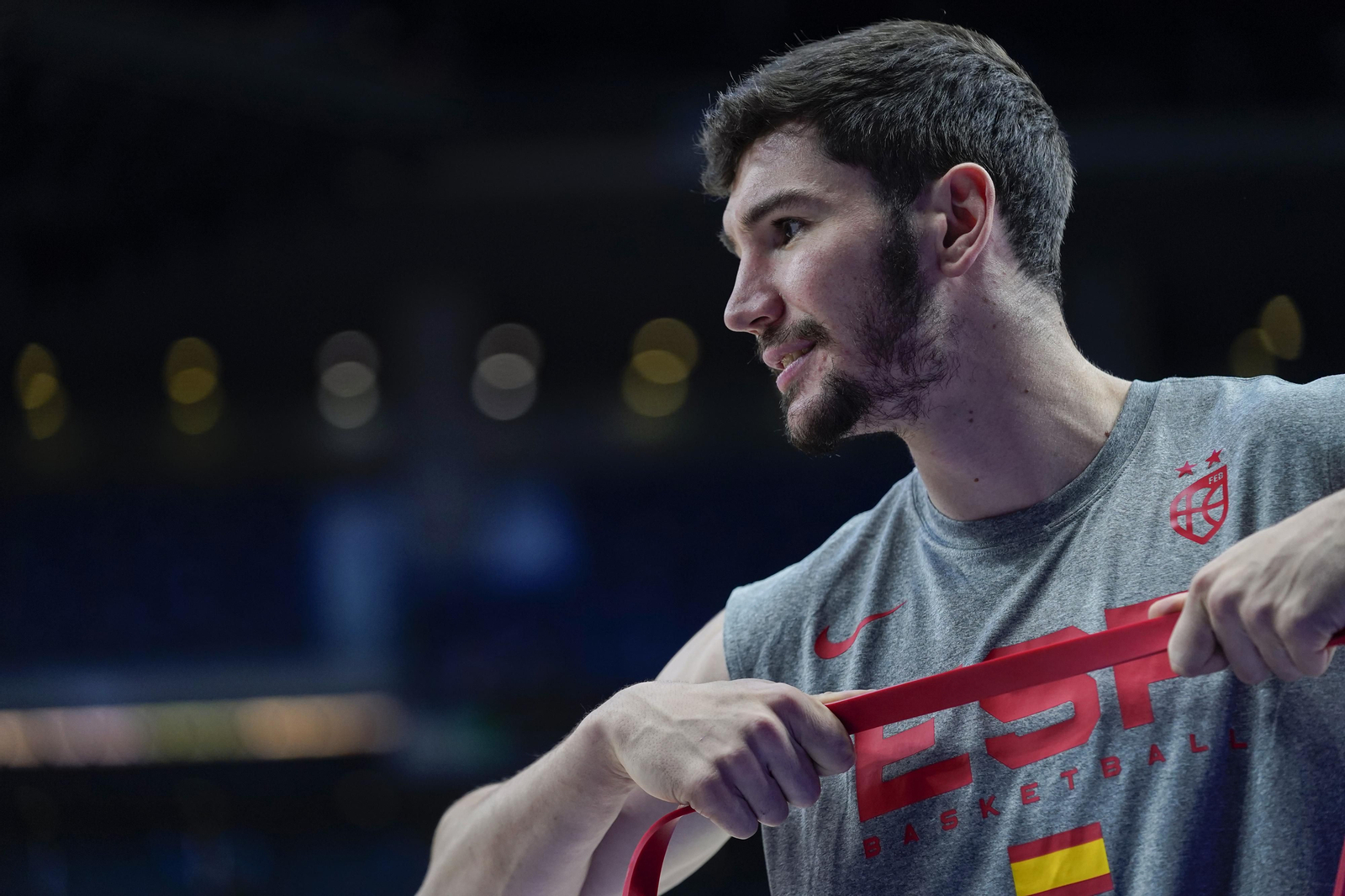 Darío Brizuela, antes del España-Irán.