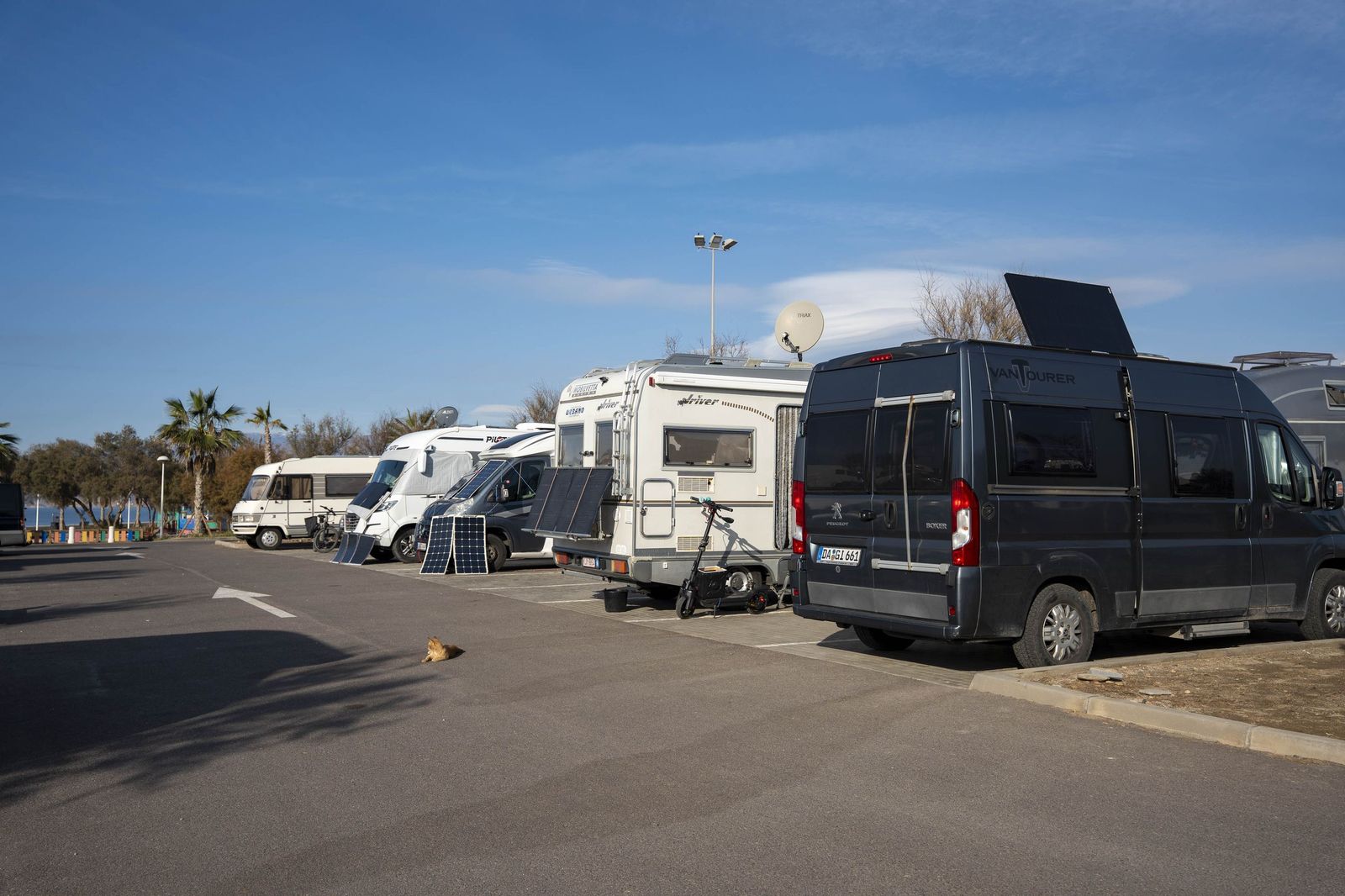Las caravanas también están en el Delta del Andarax y la playa del Zapillo.