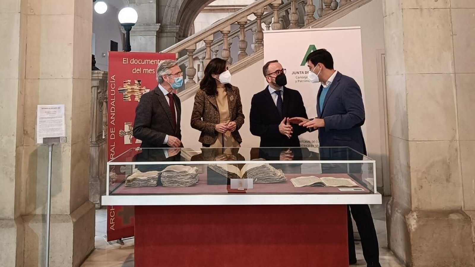 Presentación en el Archivo Histórico Provincial de la exposición de las siete cartas notariales de Antonio de Nebrija.