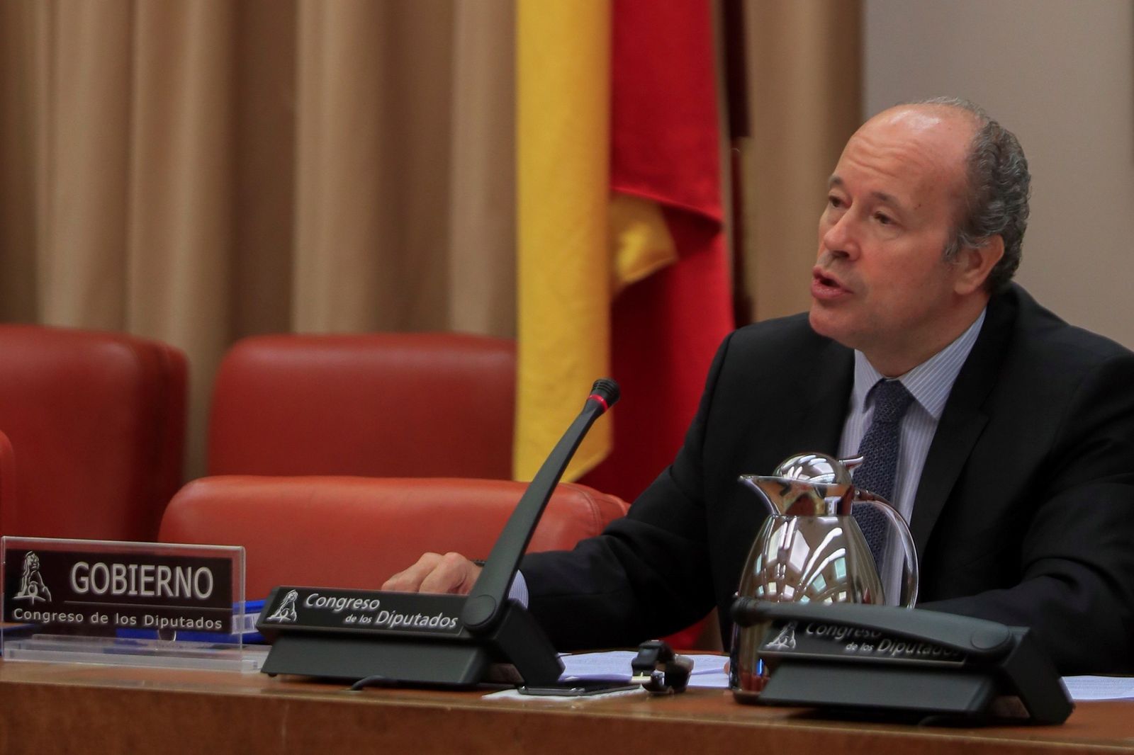 El ministro de Justicia, Juan Carlos Campo, en el Congreso.