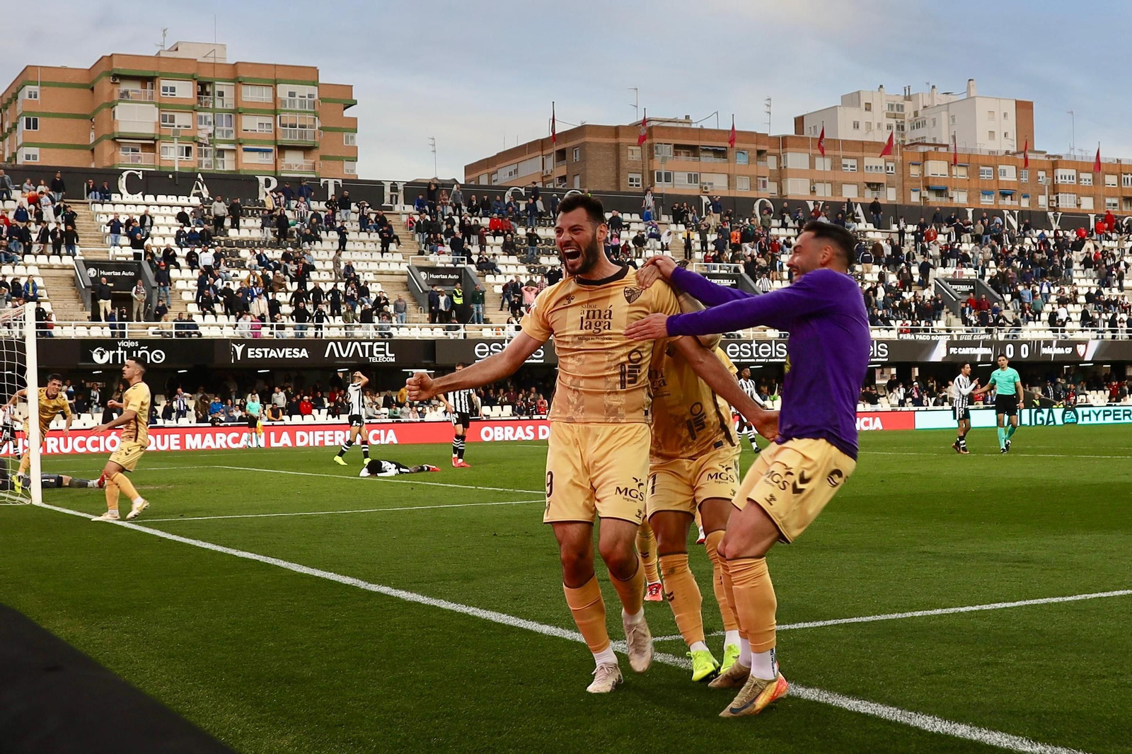 La celebración del gol de la primera victoria del año, en fotos
