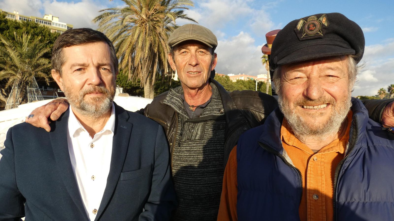 Los autores de la obra: Pablo Portillo, Ramón Crespo y José Antonio Mellado (izq. a der.)