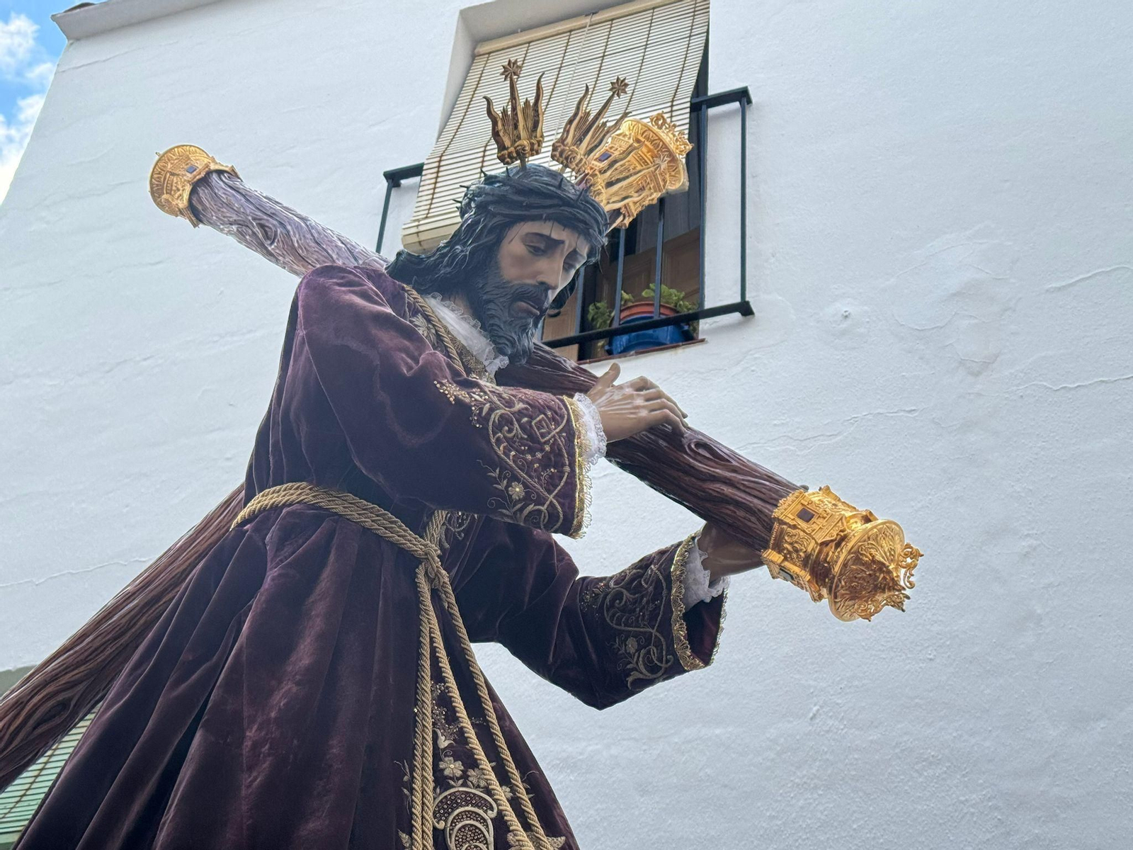 El Nazareno el Jueves Santo en Mijas, en imágenes
