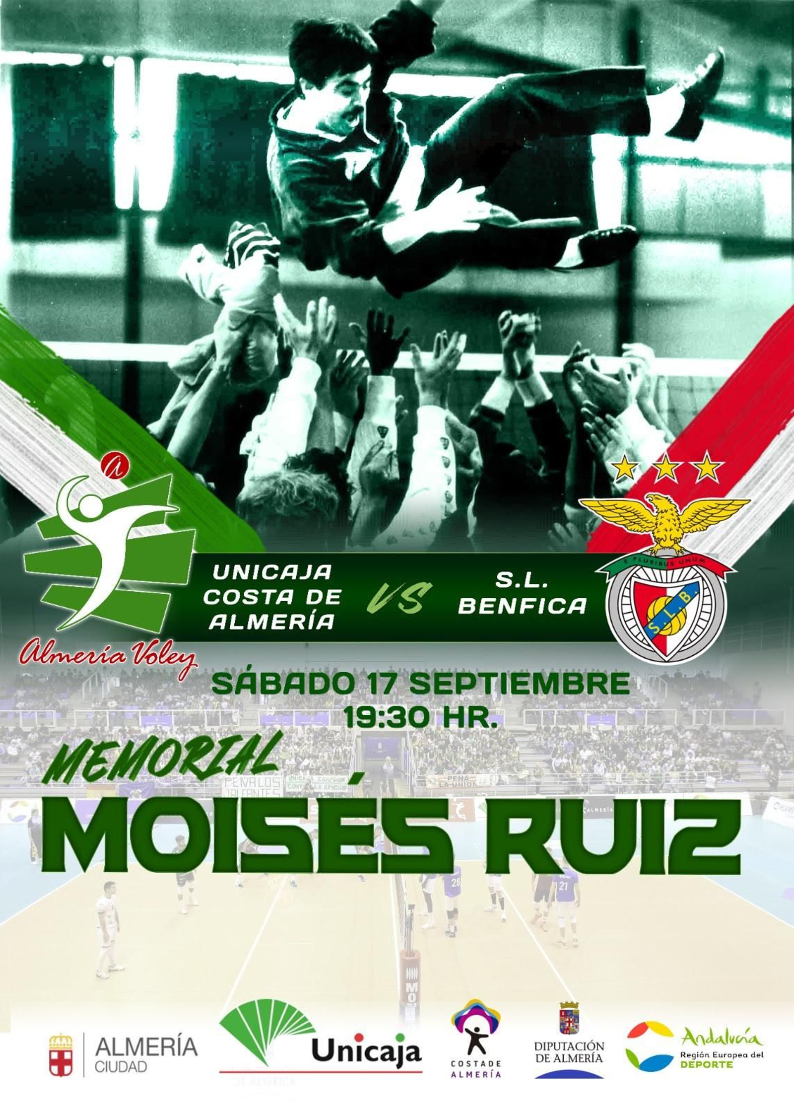 Cartel anunciador del homenaje a Moisés Ruiz