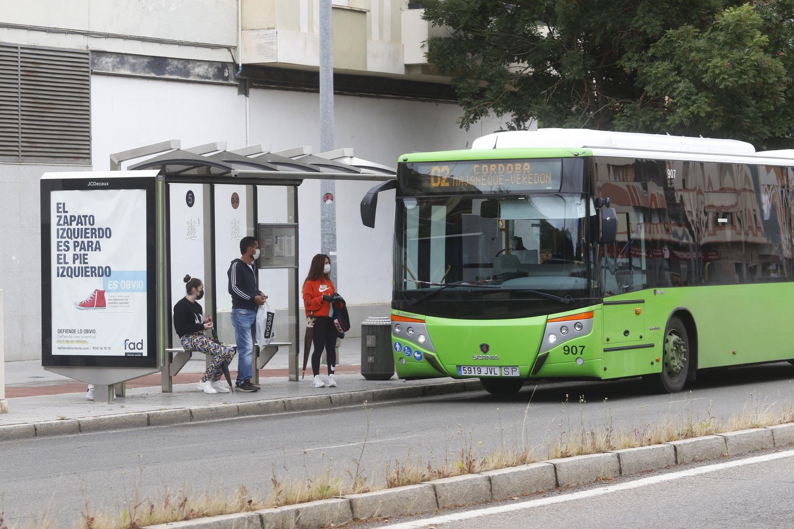 Parada de autobús de Aucorsa.