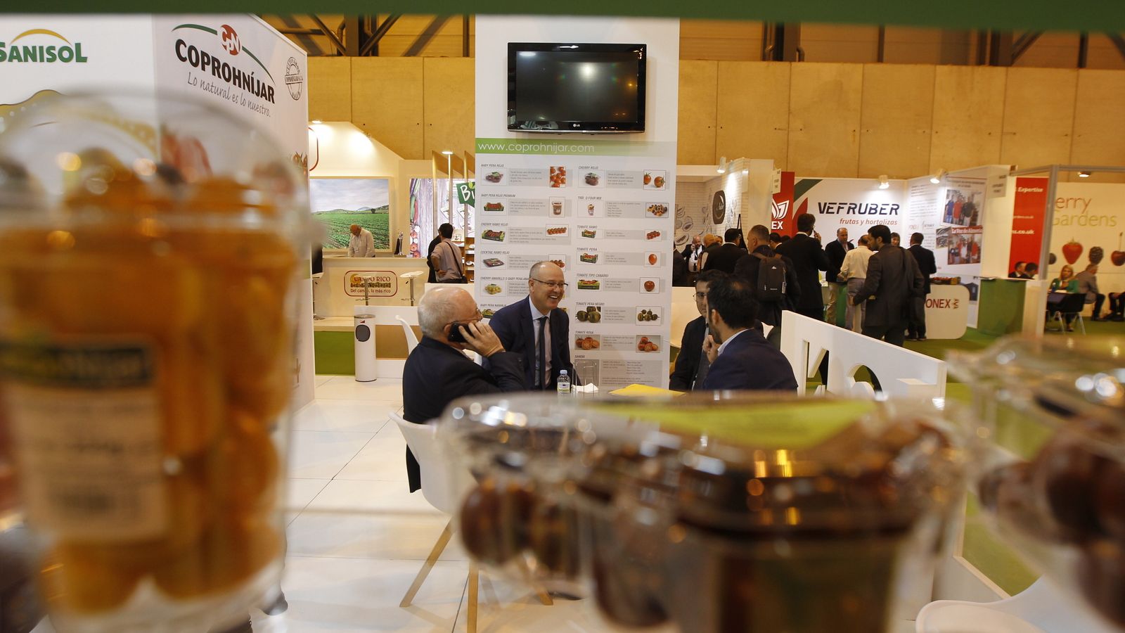 Reuniones con clientes durante estos tres días que dura Fruit.
